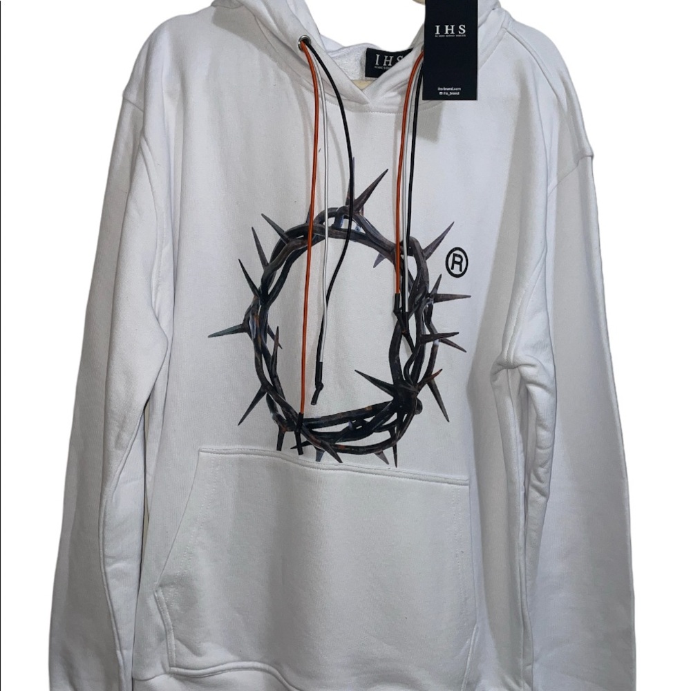 IHS Crown Hoodie White 2XL (NWT)